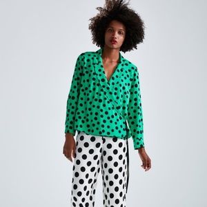Zara Polka Dot Blouse